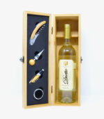 Geschenk Holzkiste für Weinflasche Rakija Vino