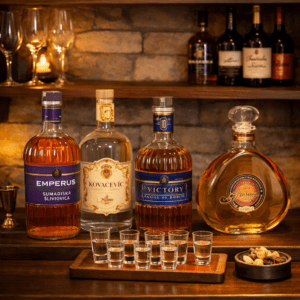 Rakija Set mit edlen Flaschen Rakija Set mit edlen Flaschen