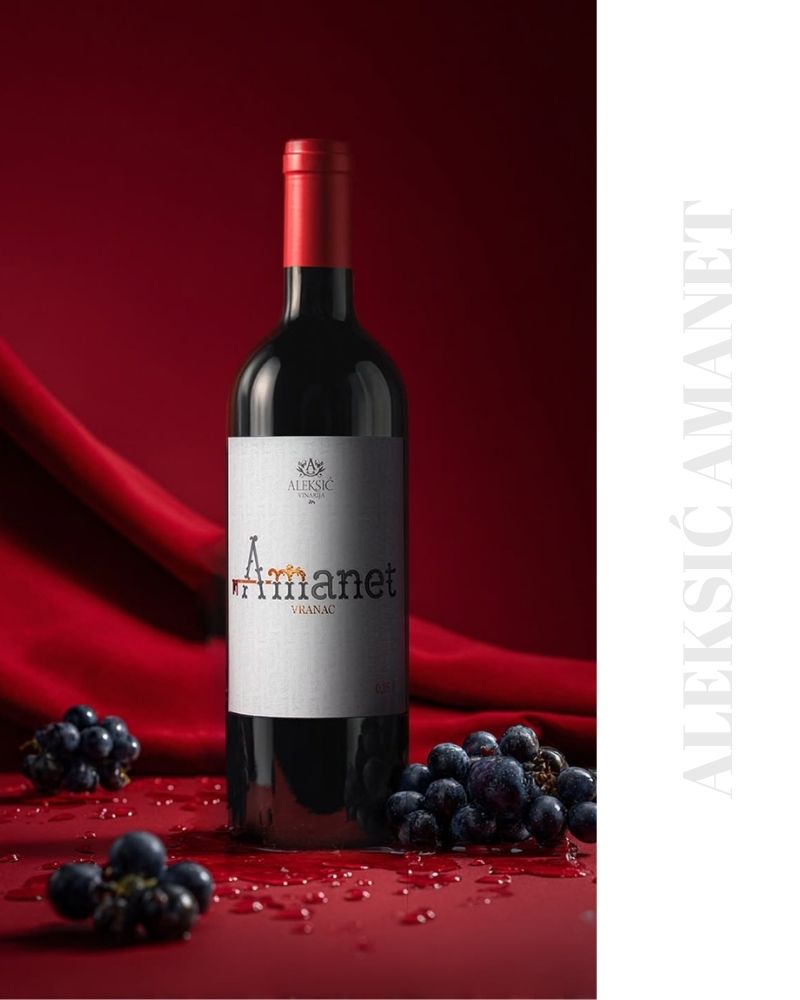 aleksić amanet rotwein serbien rakija vino