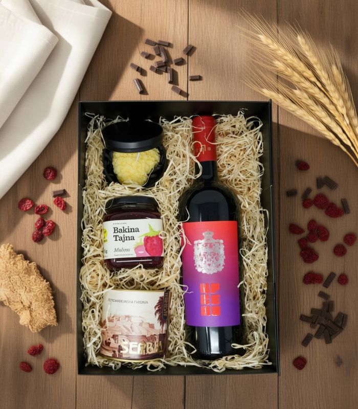 geschenkbox rotwein 1 serbische spezialitaeten rakija vino
