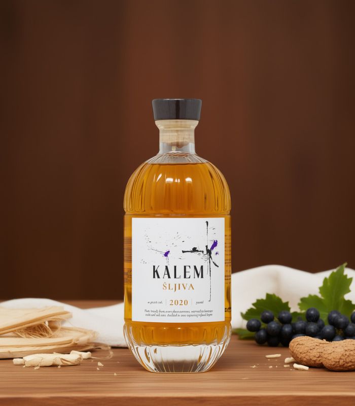 kalem sljiva edelbrand flasche rakija vino
