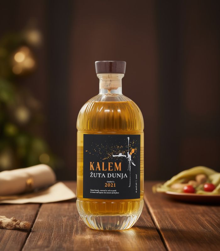 kalem zuta dunja quittenbrand rakija vino