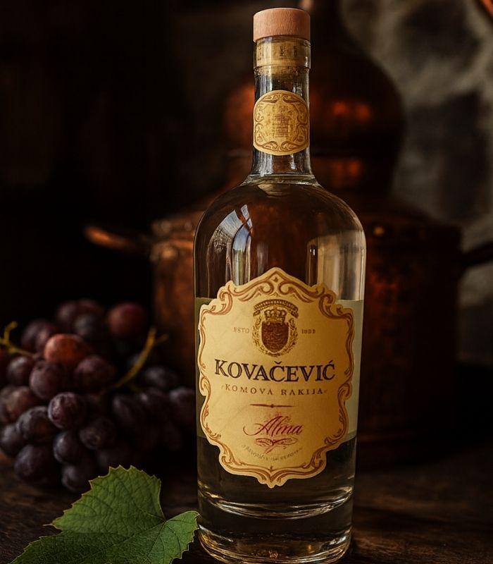 kovacevic alma komova rakija traubenbrand rakija vino