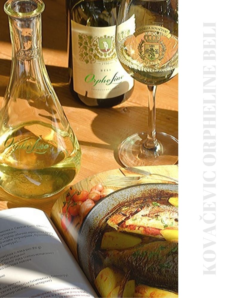kovacevic orpheline beli fruchtiger weisswein rakija vino