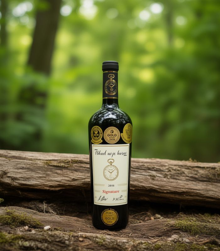 nikad nije kasno signature serbischer rotwein rakija vino