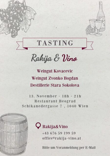 rakija tasting event rakija vino wien