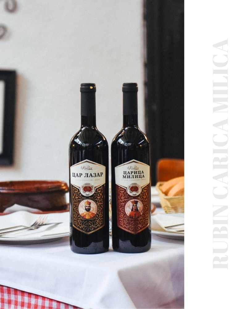 rubin carica milica serbischer rotwein rakija vino