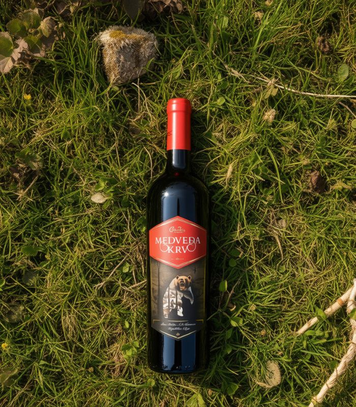 rubin medvedja krv serbischer rotwein rakija vino