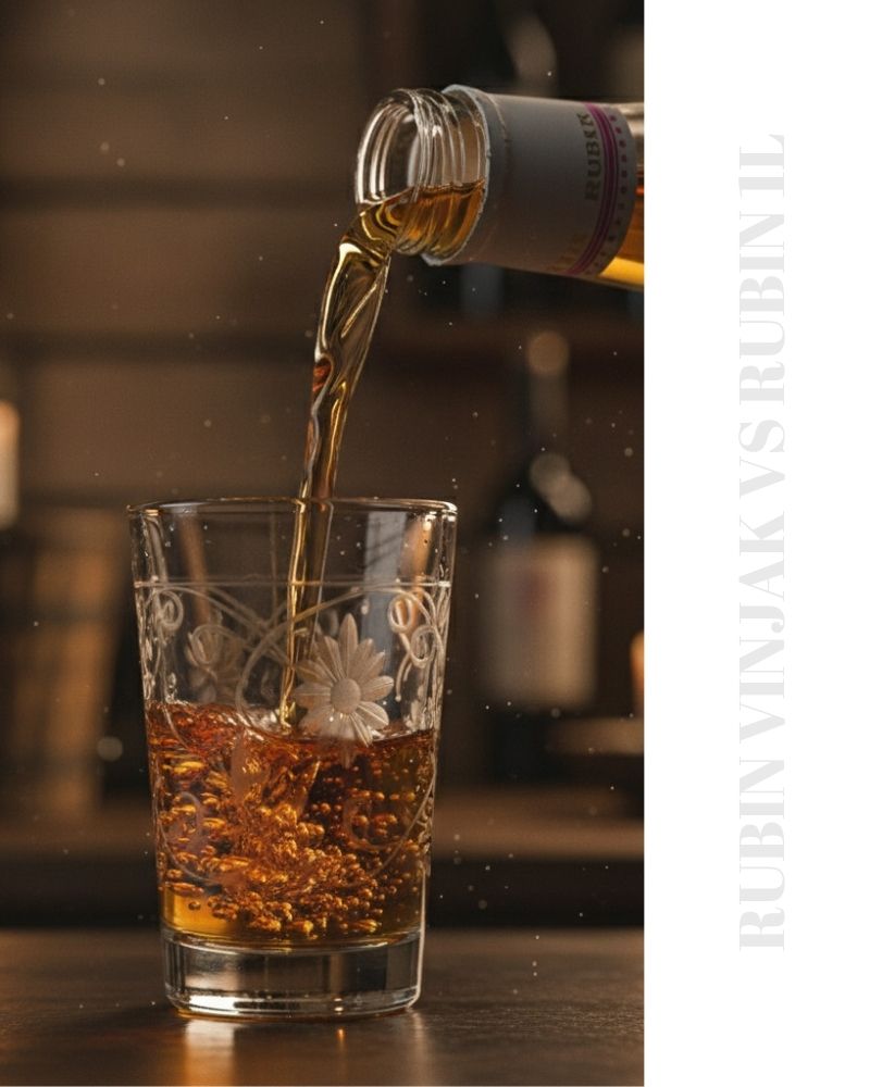 rubin vinjak vs rubin 1l weinbrand rakija vino