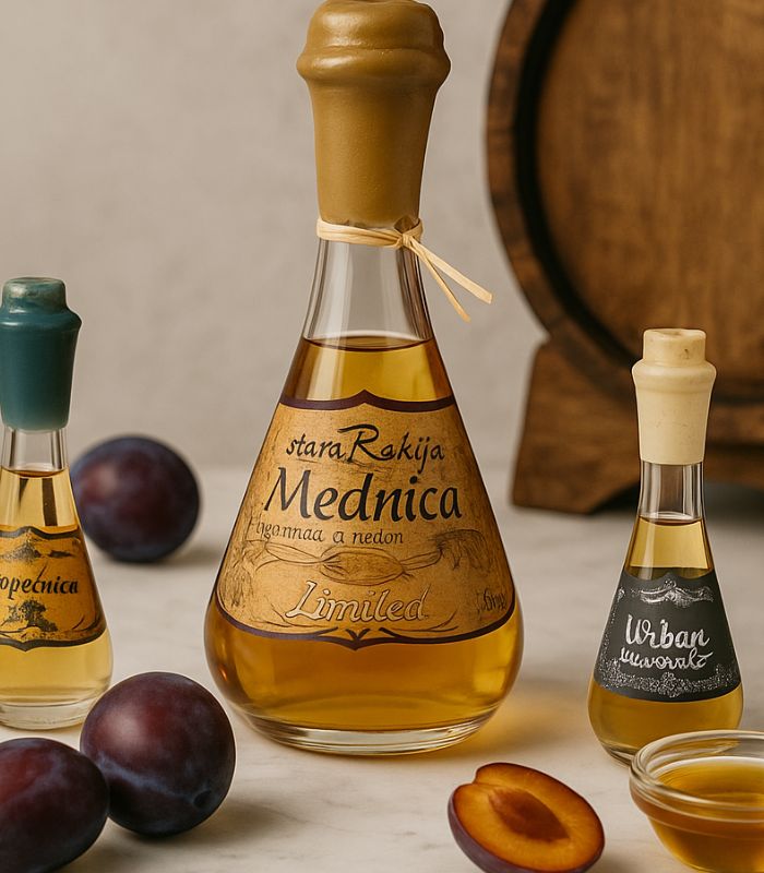 stara rakija mednica geschenkbox gold rakija vino